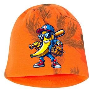 Banana Playing Baseball Fruit Lover Baseball Kati - Camo Knit Beanie