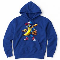 Banana Playing Baseball Fruit Lover Baseball Hoodie