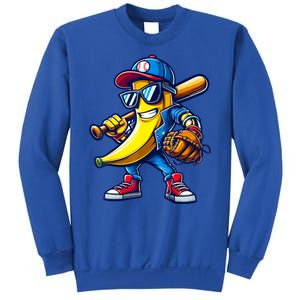 Banana Playing Baseball Fruit Lover Baseball Sweatshirt