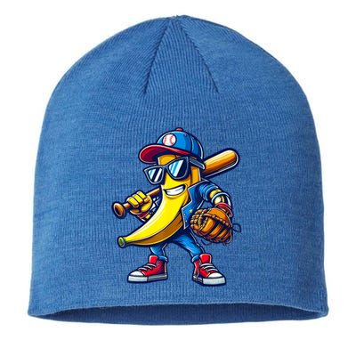 Banana Playing Baseball Fruit Lover Baseball Sustainable Beanie