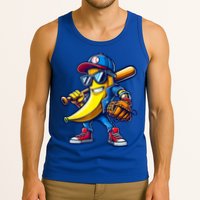 Banana Playing Baseball Fruit Lover Baseball Tank Top