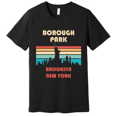 Borough Park Brooklyn New York Retro Vintage Premium T-Shirt