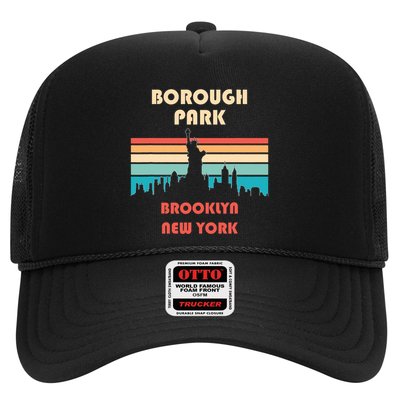 Borough Park Brooklyn New York Retro Vintage Trucker Hat