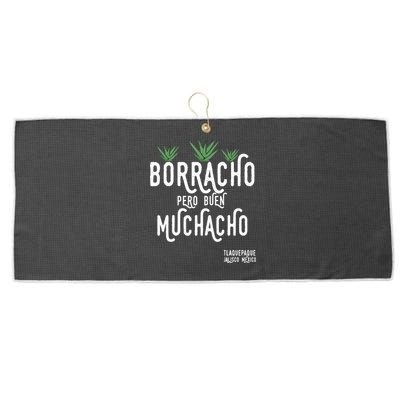 Borracho Pero Buen Muchacho Mexico Saying Large Microfiber Waffle Golf Towel