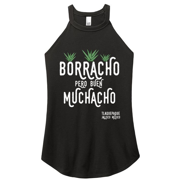 Borracho Pero Buen Muchacho Mexico Saying Women's Perfect Tri Rocker Tank
