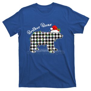 Buffalo Plaid Brother Bear Christmas Pajama Gift T-Shirt