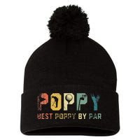 Best Poppy By Par Fathers Day Gift Golf Golfer Pom Pom 12in Knit Beanie