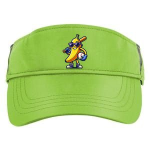 Banana Playing Baseball Fruit Lover Baseball Player Adult Drive Performance Visor