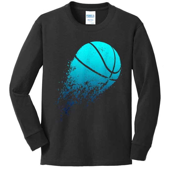 Basketball Player Bball Coach Fan Baller Sports Kids Long Sleeve Shirt