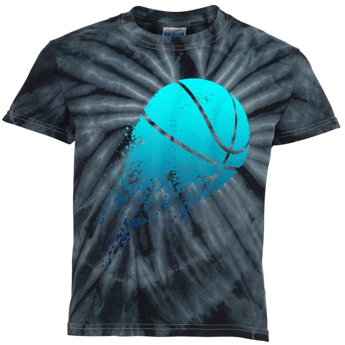 Basketball Player Bball Coach Fan Baller Sports Kids Tie-Dye T-Shirt