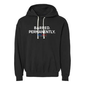 Barred Permanently Garment-Dyed Fleece Hoodie