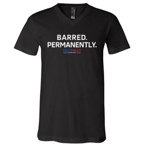 Barred Permanently V-Neck T-Shirt