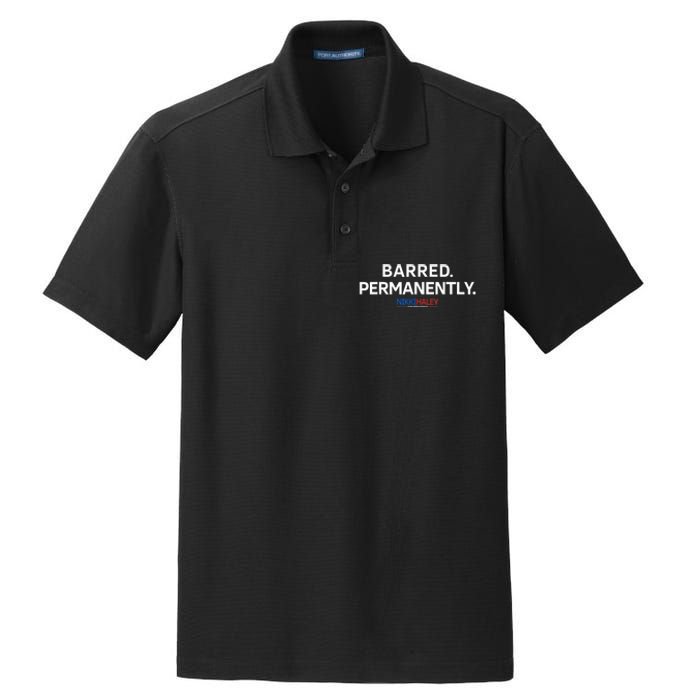 Barred Permanently Dry Zone Grid Polo