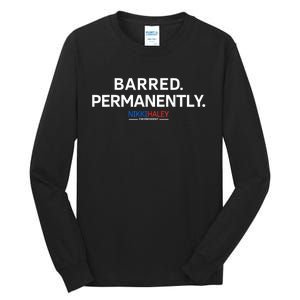 Barred Permanently Tall Long Sleeve T-Shirt