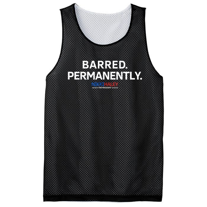 Barred Permanently Mesh Reversible Basketball Jersey Tank