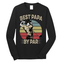 Best Papa By Par Family Golfer Golf Lover Golfing Long Sleeve Shirt