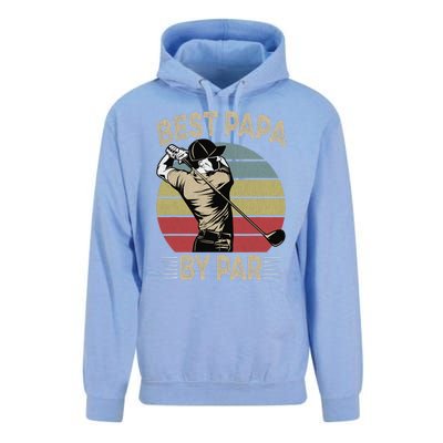 Best Papa By Par Family Golfer Golf Lover Golfing Unisex Surf Hoodie