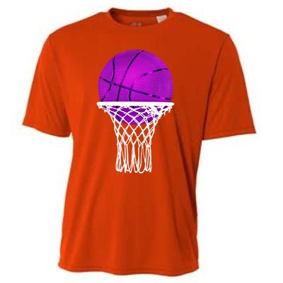 Basketball Purple Bball Sport Lover Gift Gift Cooling Performance Crew T-Shirt