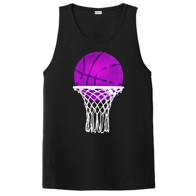 Basketball Purple Bball Sport Lover Gift Gift PosiCharge Competitor Tank