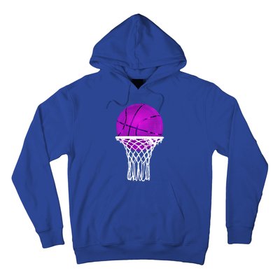 Basketball Purple Bball Sport Lover Gift Gift Hoodie