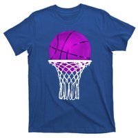 Basketball Purple Bball Sport Lover Gift Gift T-Shirt