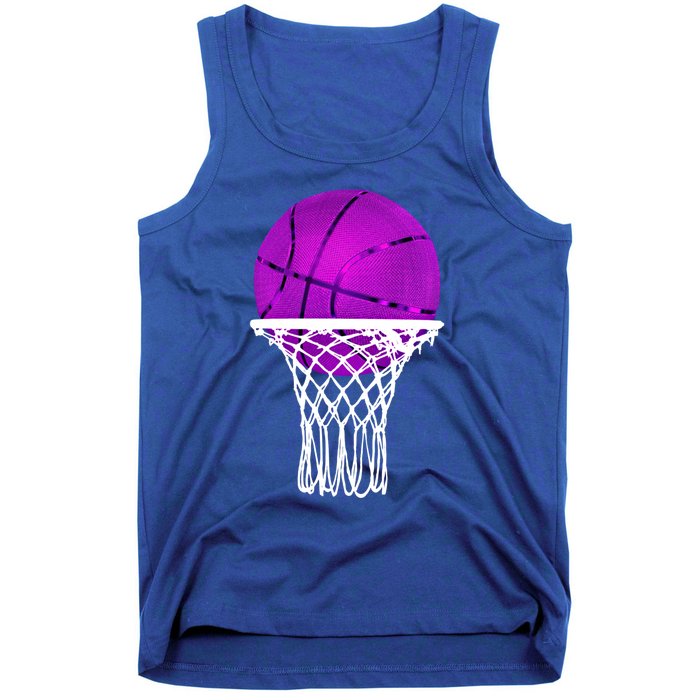 Basketball Purple Bball Sport Lover Gift Gift Tank Top