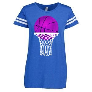 Basketball Purple Bball Sport Lover Gift Gift Enza Ladies Jersey Football T-Shirt