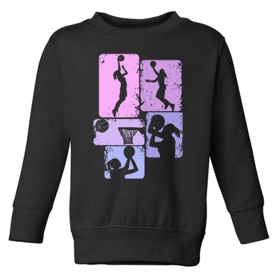 Basketball Player Bball Coach Fan Baller Sports Toddler Sweatshirt