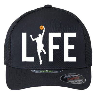 Basketball Player Ball is Life Gifts for Basketball Lover Flexfit Unipanel Trucker Cap