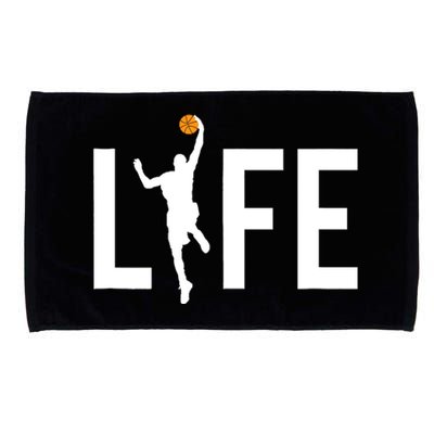 Basketball Player Ball is Life Gifts for Basketball Lover Microfiber Hand Towel