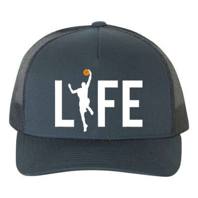 Basketball Player Ball is Life Gifts for Basketball Lover Yupoong Adult 5-Panel Trucker Hat