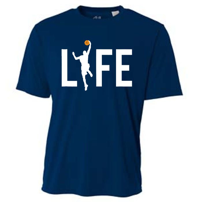 Basketball Player Ball is Life Gifts for Basketball Lover Cooling Performance Crew T-Shirt