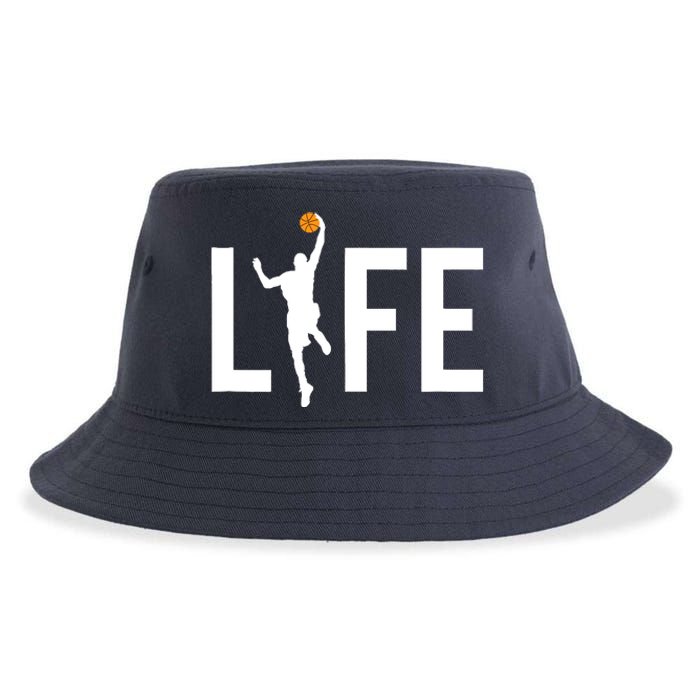 Basketball Player Ball is Life Gifts for Basketball Lover Sustainable Bucket Hat