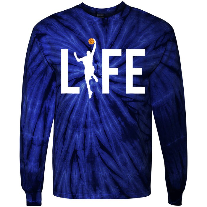 Basketball Player Ball is Life Gifts for Basketball Lover Tie-Dye Long Sleeve Shirt