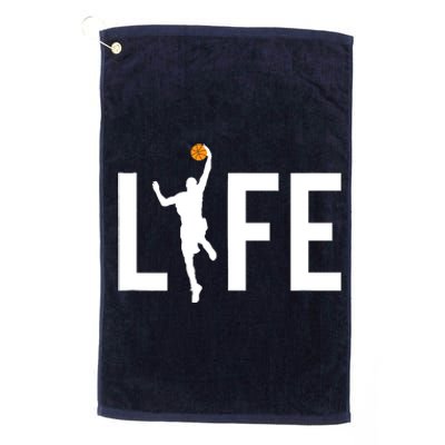 Basketball Player Ball is Life Gifts for Basketball Lover Platinum Collection Golf Towel