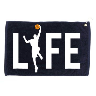 Basketball Player Ball is Life Gifts for Basketball Lover Grommeted Golf Towel