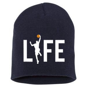 Basketball Player Ball is Life Gifts for Basketball Lover Short Acrylic Beanie