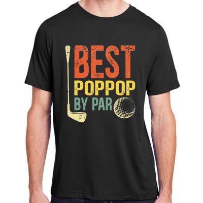 Best Poppop By Par Father's Day Golf Gift Grandpa Adult ChromaSoft Performance T-Shirt