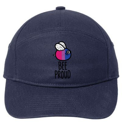 Bee Proud Bisexual Color Bi Pride Stuff Flag Lgbtq Great Gift 7-Panel Snapback Hat