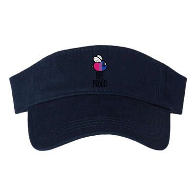 Bee Proud Bisexual Color Bi Pride Stuff Flag Lgbtq Great Gift Valucap Bio-Washed Visor