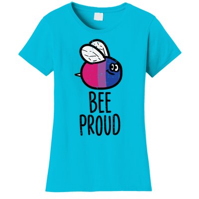 Bee Proud Bisexual Color Bi Pride Stuff Flag Lgbtq Great Gift Women's T-Shirt