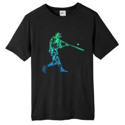 Baseball Player Batter Men Kids Tall Fusion ChromaSoft Performance T-Shirt