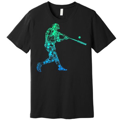 Baseball Player Batter Men Kids Premium T-Shirt