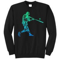 Baseball Player Batter Men Kids Tall Sweatshirt