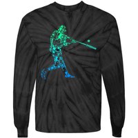 Baseball Player Batter Men Kids Tie-Dye Long Sleeve Shirt