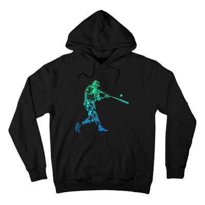 Baseball Player Batter Men Kids Tall Hoodie