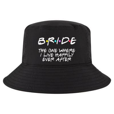 Bachelorette Party Bride The One Where I Live Happily Cool Comfort Performance Bucket Hat