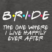 Bachelorette Party Bride The One Where I Live Happily Vector Backpack