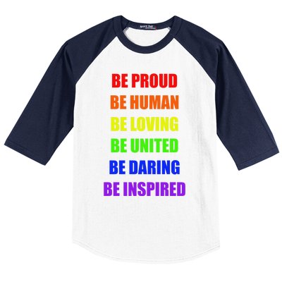 Be Proud Be Hu Be Loving Gift Baseball Sleeve Shirt