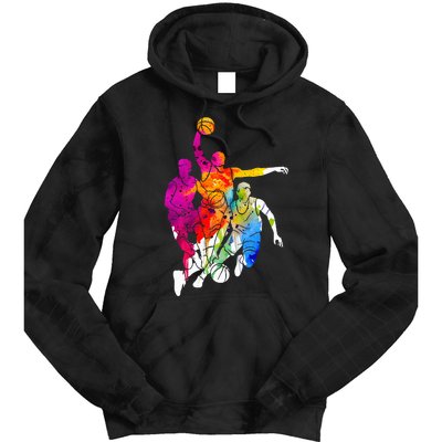 Basketball Player Basketball Tie Dye Hoodie